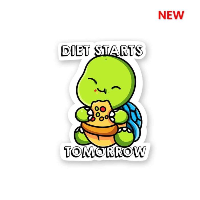 Diet Starts Tomorrow Sticker