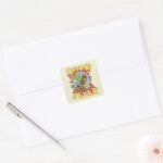 Disco Fever With Scooby And Shaggy Square Sticker