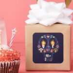 Disney Pixar Coco Character Sugar Skull Square Sticker