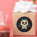 Disney Pixar Coco Gothic Sugar Skull Classic Round Sticker