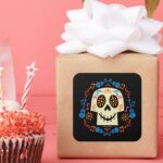 Disney Pixar Coco Gothic Sugar Skull Square Sticker