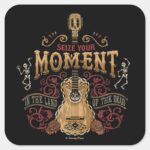 Disney Pixar Coco Seize Your Moment Quote Square Sticker