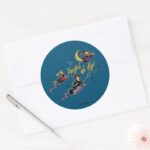 Disneys Hocus Pocus Halloween Party Classic Round Sticker