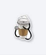 Doctor Coffee Cup Sticker