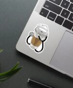 Doctor Coffee Cup Sticker