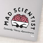 Doctor Finklestein Mad Scientist Sticker