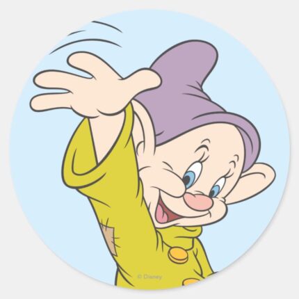 Dopey 4 Classic Round Sticker