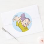 Dopey 4 Classic Round Sticker