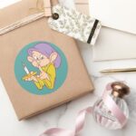 Dopey Holding A Candle Classic Round Sticker