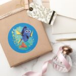 Dory Nemo Swim With Friends Classic Round Sticker