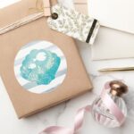 Dory Nemo Watercolor Shell Graphic Classic Round Sticker