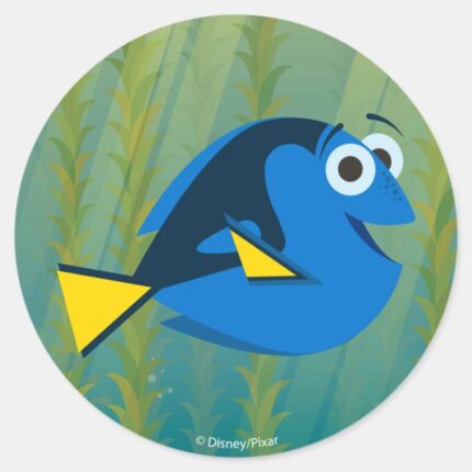 Dory We Swim Classic Round Sticker