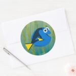 Dory We Swim Classic Round Sticker