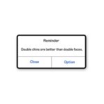 Double Chins Are Better Than Double Faces Sticker