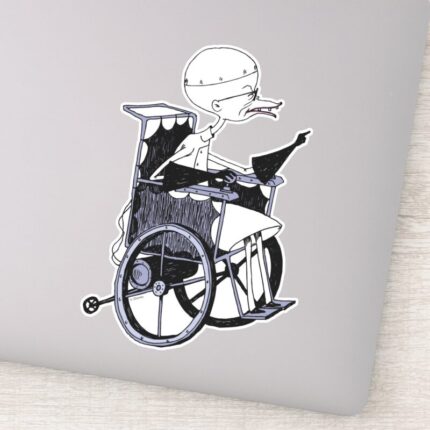 Dr. Finkelstein Mad Scientist Sticker