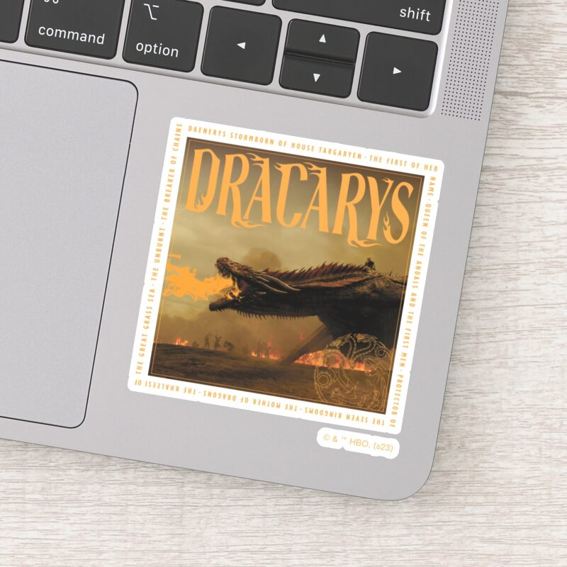 Dracarys Drogon Breathing Fire Graphic Sticker