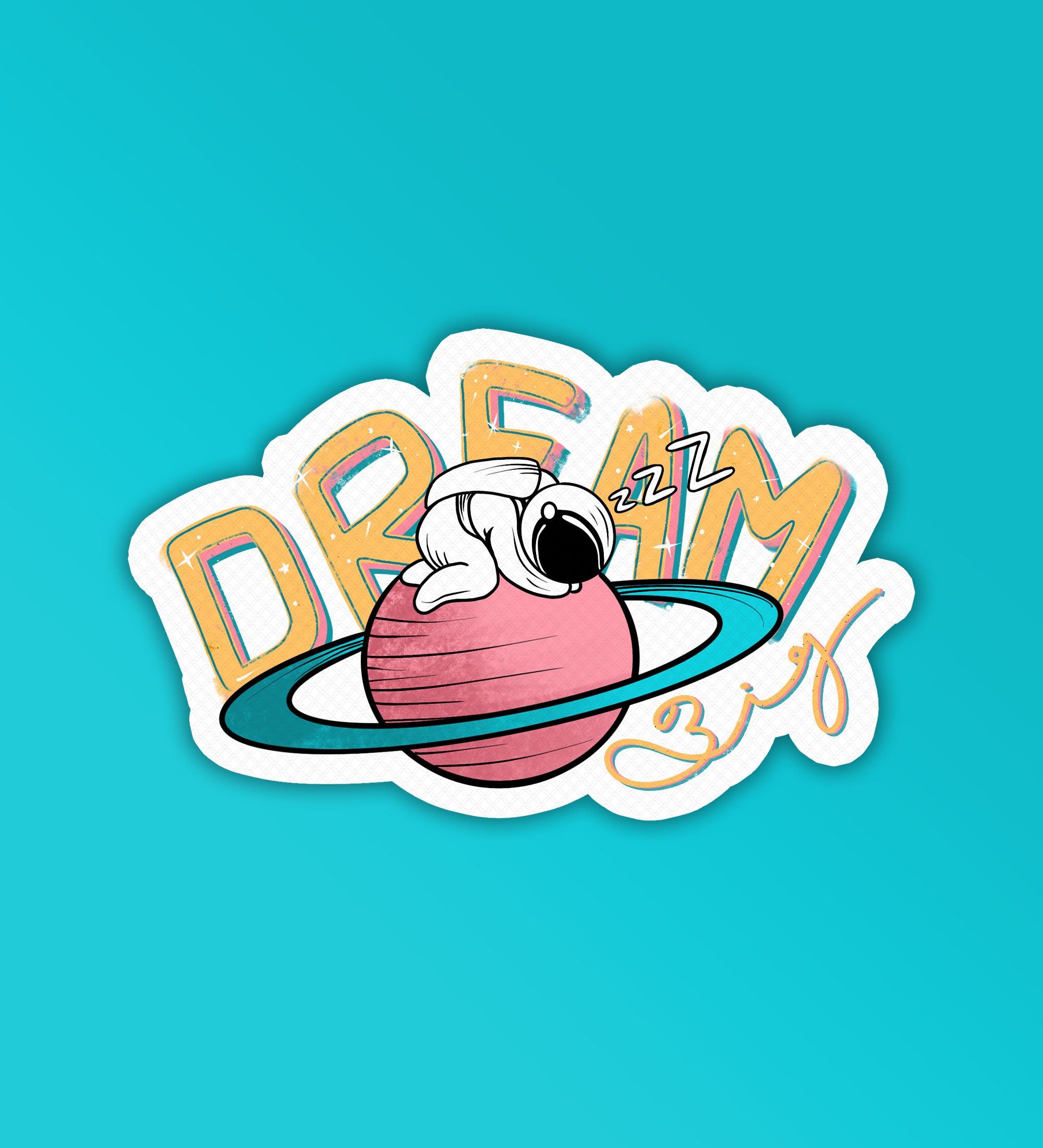Dream Big Laptop Mobile Stickers
