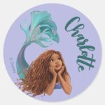 Dreamy Mermaid Ariel Art Classic Round Sticker
