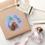 Dreamy Mermaid Ariel Art Classic Round Sticker