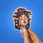 Drippy Mashroom Girl Sticker
