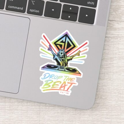 Drop The Beat DJ Scooby Doo Sticker