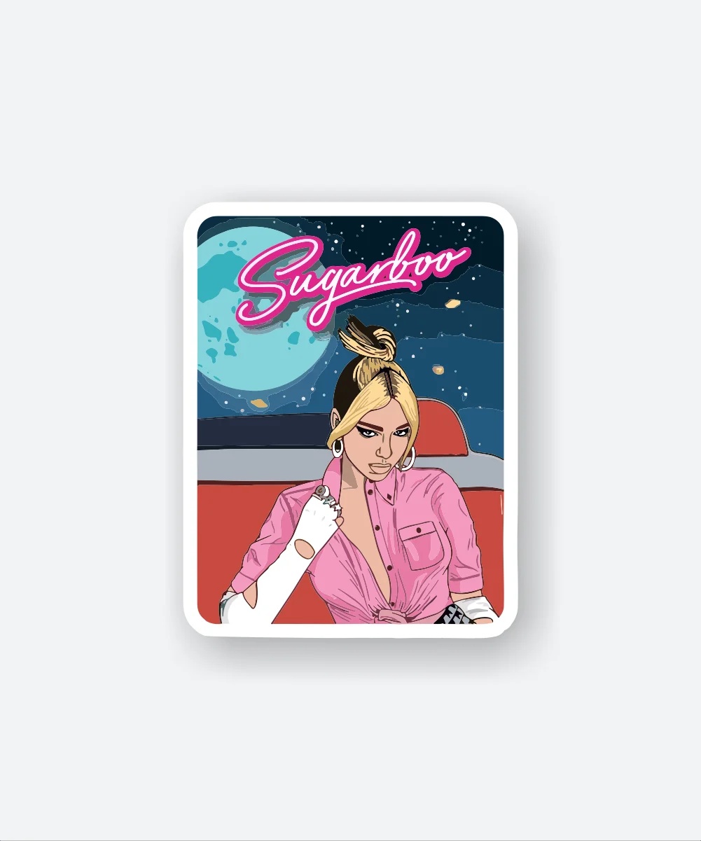 Dua Lipa Sugarboo Sticker