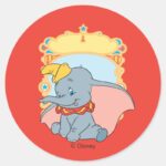 Dumbo Classic Round Sticker