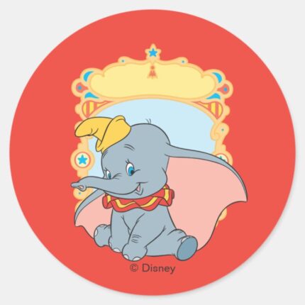 Dumbo Classic Round Sticker