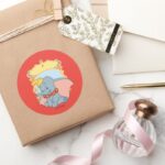Dumbo Classic Round Sticker