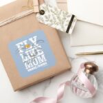 Dumbo Fly Like Mom Square Sticker