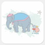 Dumbo Happy Mothers Day Square Sticker