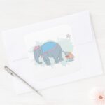 Dumbo Happy Mothers Day Square Sticker