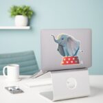 Dumbo Smiling Atop Circus Podium Sticker