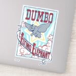 Dumbo The Flying Elephant Circus Art Sticker