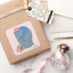 Dumbo And His Mother Square Sticker