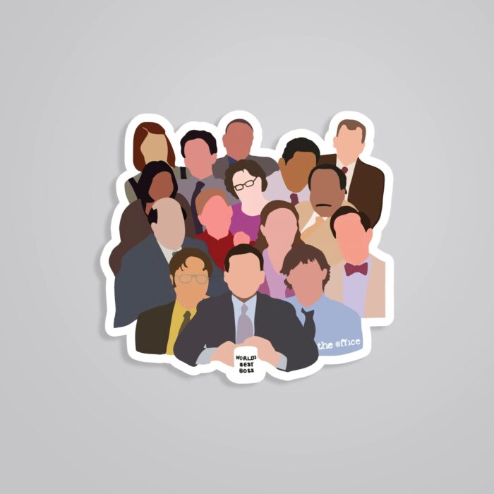 Dunder Mifflin Staff TV Shows Stickers