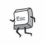 ESC Key Sticker