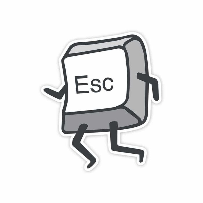 ESC Key Sticker