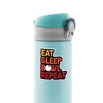 Eat Sleep Bowl Repeat Witty Stickers