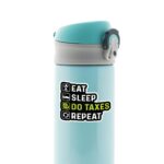 Eat Sleep Do Taxes Repeat Witty Stickers