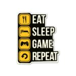 Eat Sleep Game V2 Sticker