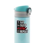 Eat Sleep Gym Repeat Witty Stickers