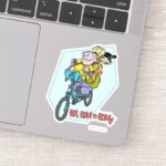 Ed Edd N Eddy On A Bike Sticker