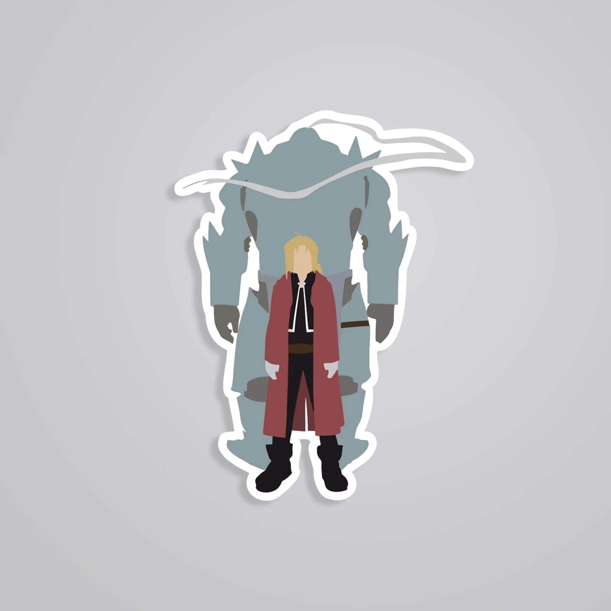 Edward Al Minimalist Anime Stickers