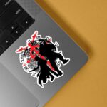 Edward Al In Black Silhouette Anime Stickers