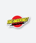 Engineering Comic Style Sticker