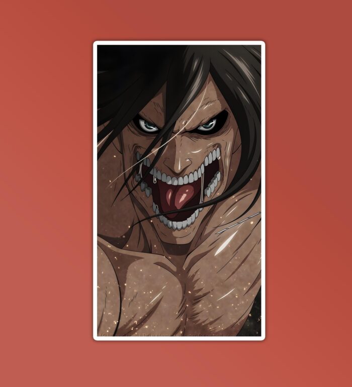 Eren Yeager Titan Laptop Mobile Stickers