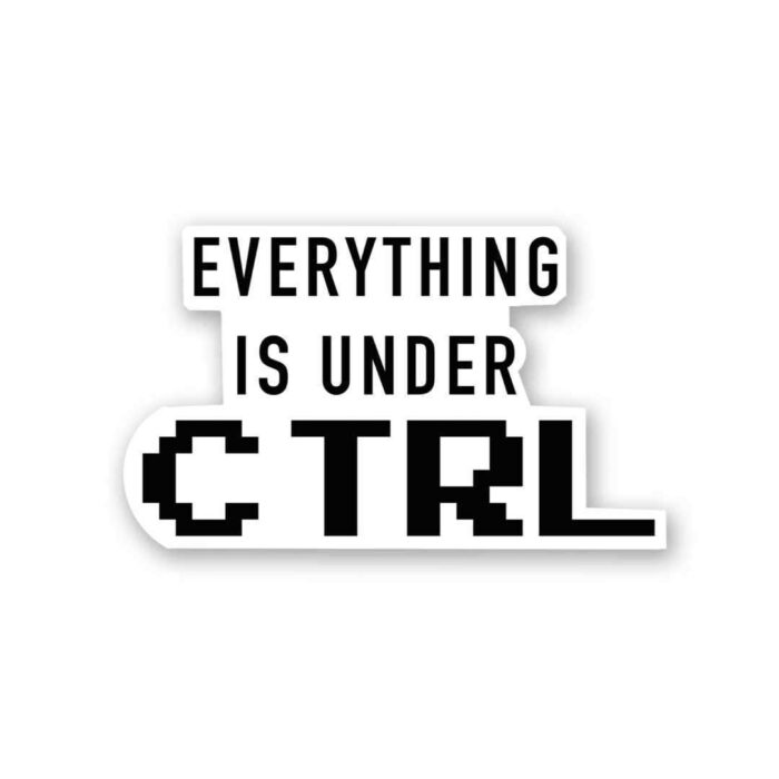Every Thing Is Under CTRL Sticker