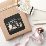 Everybody Scream Halloween Town Group Square Sticker