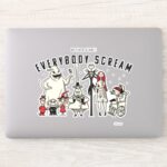 Everybody Scream Halloween Town Group Sticker